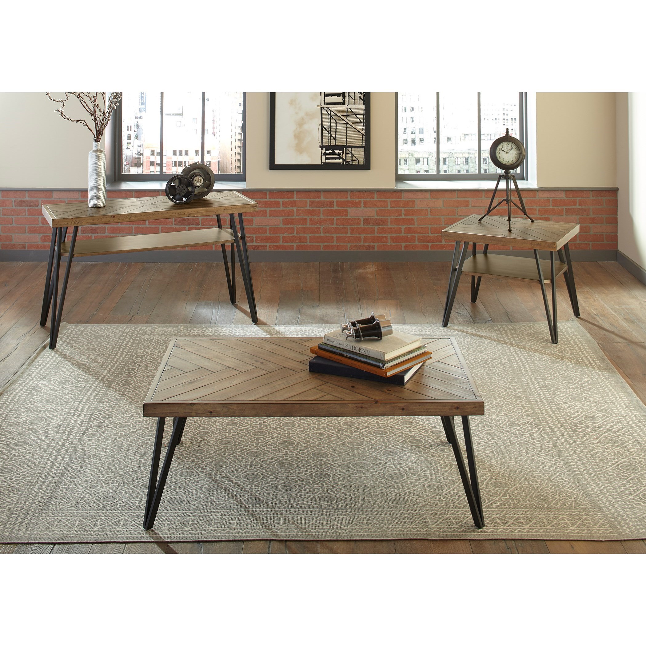 Liberty Furniture Horizons 42OT1030 Contemporary Sofa Table with Open